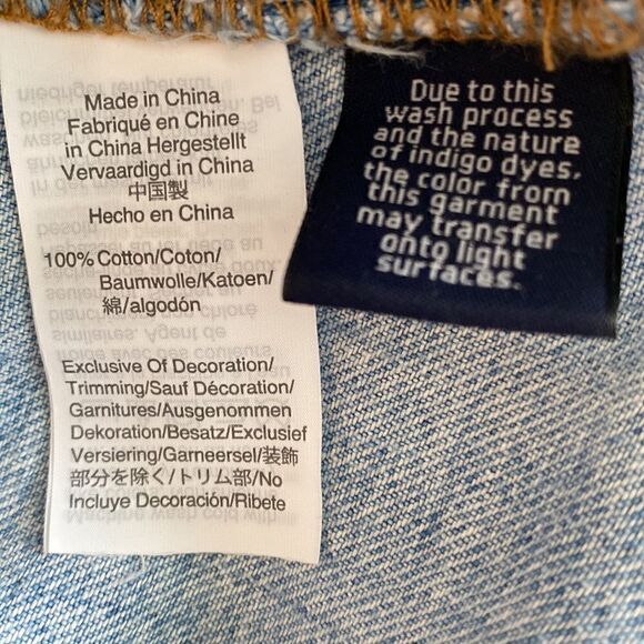 Madewell Rigid Denim A-Line Skirt Cut Out Edition Raw Hem Size 27 - Picture 10 of 11